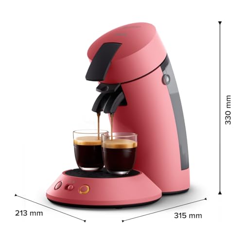 Senseo Original Plus CSA210/35 — Machine à café à dosettes, Rouge Tendre vue 2
