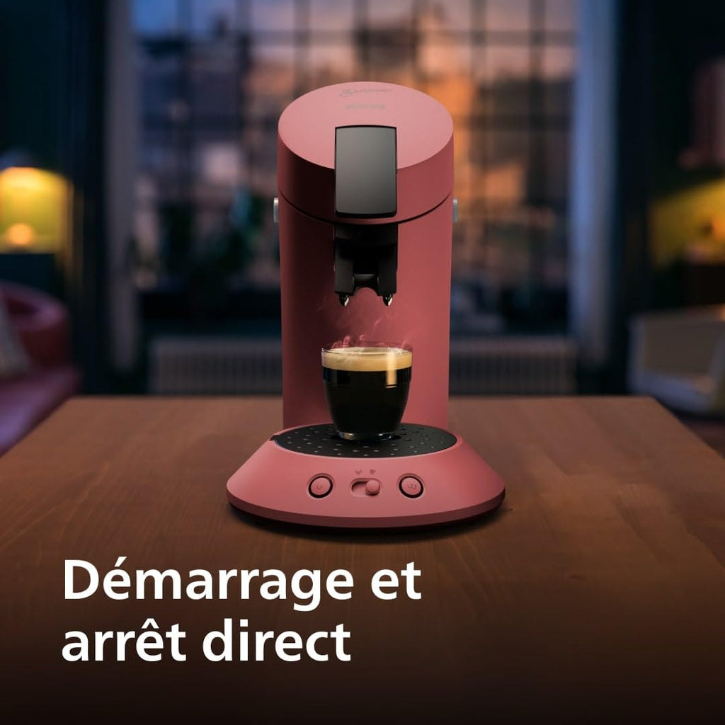 Senseo Original Plus CSA210/35 — Machine à café à dosettes, Rouge Tendre vue 9