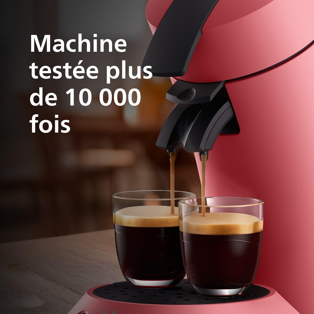 Senseo Original Plus CSA210/35 — Machine à café à dosettes, Rouge Tendre vue 8