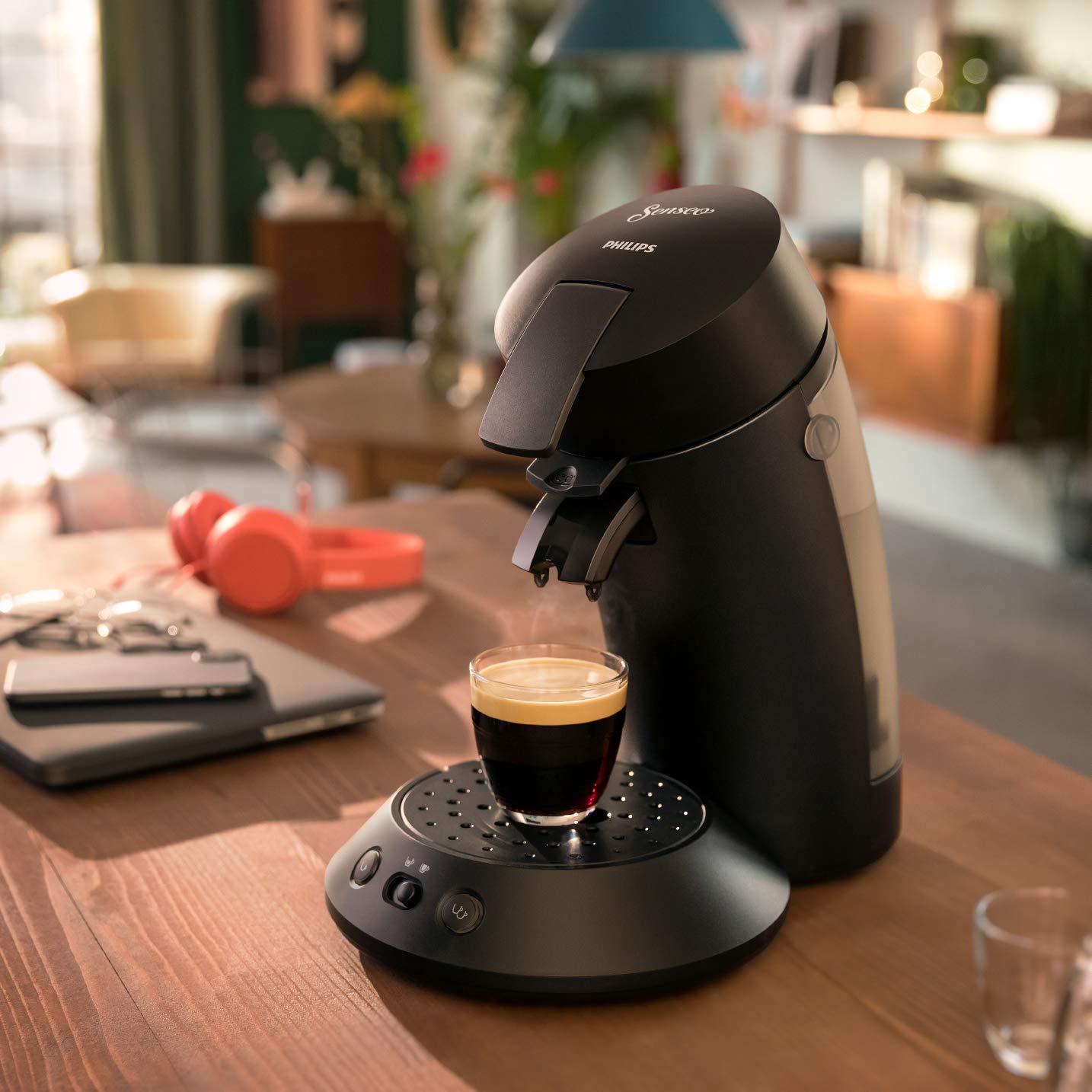 Senseo Original Plus CSA210/61 — Machine à café à dosettes, Noir Intense vue 5