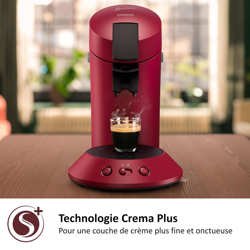 Senseo Original Plus CSA210/91 — Machine à café à dosettes, Rouge vue 7